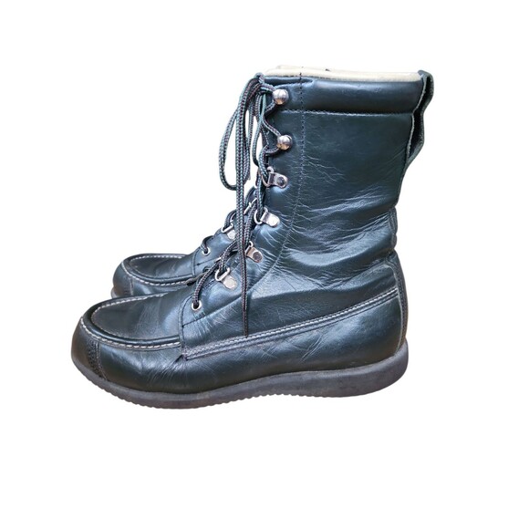 Cabelas Kangaroo Featherlight Boot Womens 8.5 B Army Green Leather Combat Vibram - Picture 3 of 7